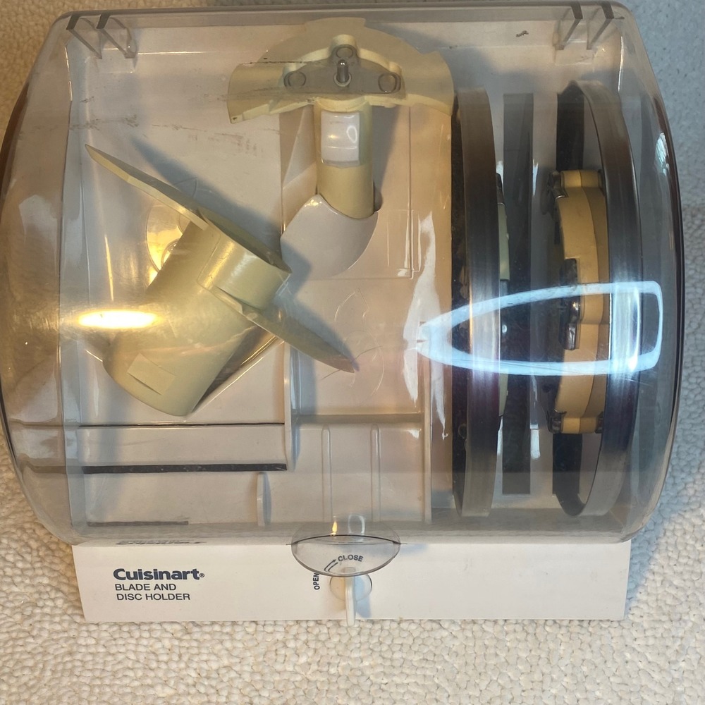 Cuisinart Food Processor Blade and Disc Holder Storage Case with Attachments